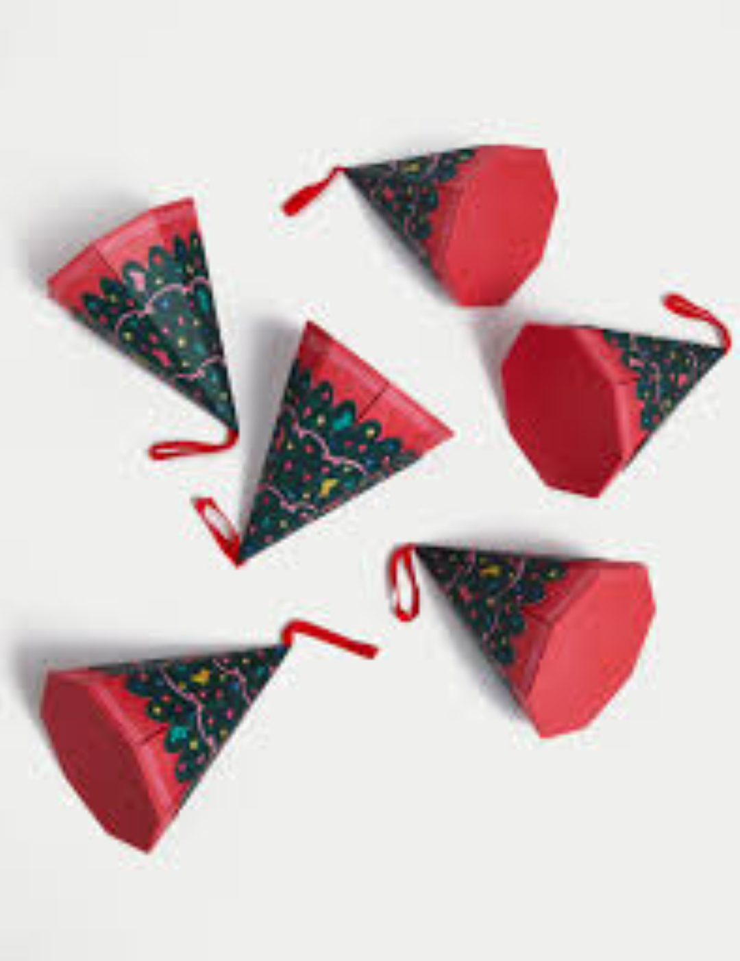 X-MAS TREE HANGING CRACKER SHAPE 1398